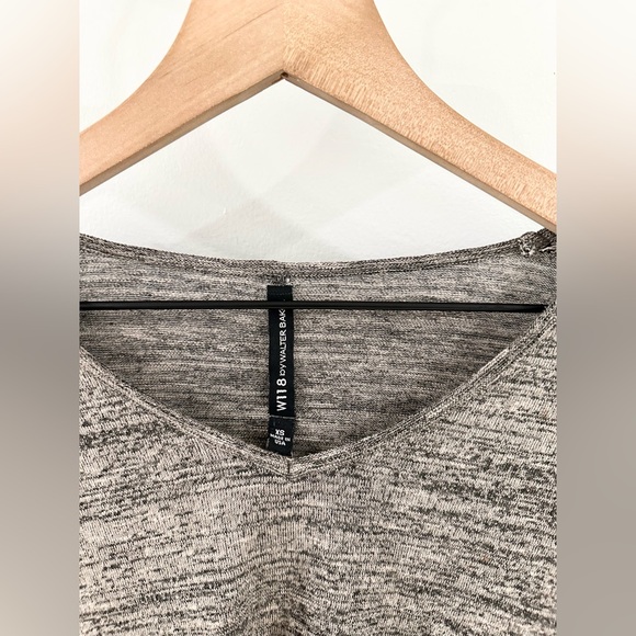 W118 By Walter Baker Oversized Top Heathered Gray Size XS - Picture 4 of 5